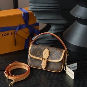Nano Diane Monogram Canvas Shoulder Bag