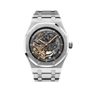 Openworked Skeleton Watch – Stainless Steel Luxury Bracelet Timepiece