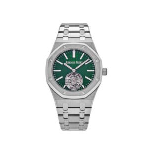 Audemars Piguet Royal Oak Flying Tourbillon 41mm Emerald Bezel – Luxury Titanium Watch