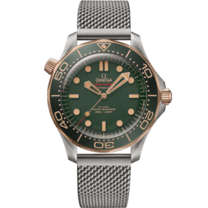 Omega Seamaster Diver 300M 42mm Titanium Green Dial – Luxury Swiss Dive Watch